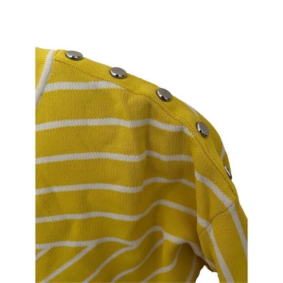 Karen Millen striped crewneck sweater sz xs - Picture 6 of 8